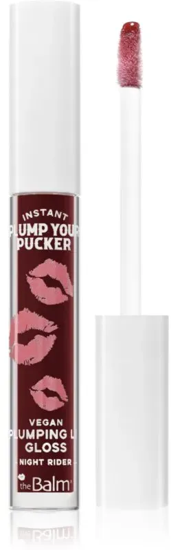 theBalm Plump Your Pucker Lip Gloss Lipgloss für mehr Volumen Farbton Night Rider 2.7 ml