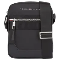 Tommy Hilfiger Herren Umhängetasche Elevated Nylon Reporter mit Reißverschluss, Schwarz (Black), Onesize - Einheitsgröße