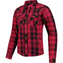 Rusty Stitches Liss Motorradjacke Schwarz/Rot 46