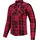 Rusty Stitches Liss Motorradjacke Schwarz/Rot 46