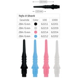 BULL'S Bull ́s Tefo-X Shark Softtip Dart Spitzen für E-Dart, Farbe:weiß