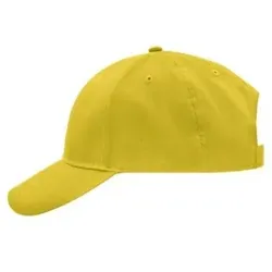 6 Panel Cap gebürstet MB6118, sonnen-gelb, Einheitsgröße - sonnen-gelb