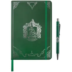Geschenkset Harry Potter - Slytherin (Notizbuch, Kugelschreiber)