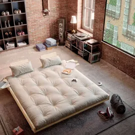 Karup Bett Social Sofa Bed 140 x 200 cm Kiefer lackiert beige