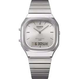 Casio Edgy Collection Herrenuhr AnaDigi Silberfarben