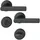 HOPPE Rosettengarnitur Los Angeles M1642/42KV/42KVS Schwarz