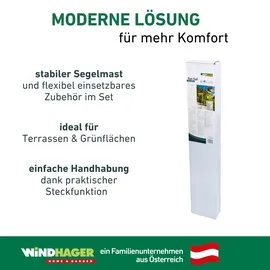 WINDHAGER Sonnensegelmast Set Basic