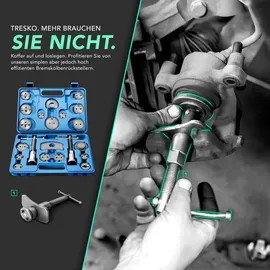 TRESKO 22tlg Bremskolbenrücksteller Blau Set Bremskolben Satz Kolben Rücksteller Bremse