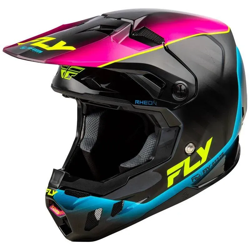Fly Racing Formula Cc Le Underglow Helm Graupinkblau - XL