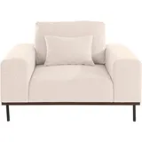 andas Loveseat »Mikael Sessel«, gebeizter Holzrahmen; passend zur Serie 'Mikael', incl. Zierkissen beige