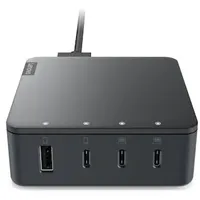 Lenovo Go Multiport-Ladegerät 130W, USB-C Stromversorgung, 3x USB-C, 1x USB-A