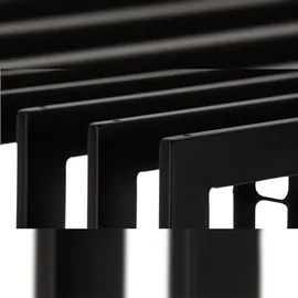 deluke Kaminholzregal Metall 40 x 50 x 100 cm Schwarz