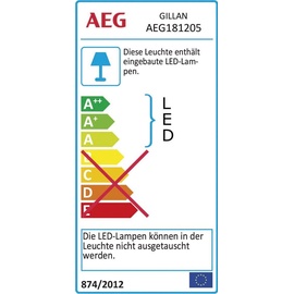 AEG LED Deckenleuchte 1flg alu alu