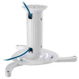 NeoMounts BEAMER-C80WHITE Beamer-Deckenhalterung Höhenverstellbar, Neigbar, Drehbar Boden-/Deckenabstand (max.): 15 cm Weiß