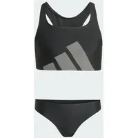 adidas Big Logo C-Back Bikini Set, Black 12-13 Years