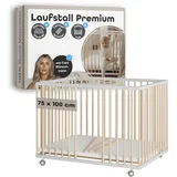 Sämann Laufgitter Matratze Cloud Air, Sprossen Lattenrost weiß/natur Premium | Gr.: 75x100 cm