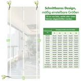 Sekey Insektenschutz-Tür Magnetisches Insektenschutznetz für Türen, zuschneidbar, einfache Montage ohne Bohren, für Balkon & Terrasse 100 cm x 220 cm
