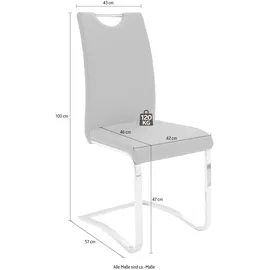 MCA Furniture »Köln«, (Set), 4 St., Kunstlederbezug, Komfortsitzhöhe, Stuhl belastbar bis 120 kg