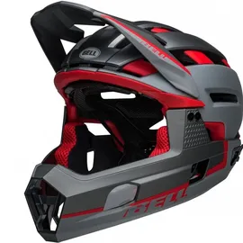 Bell Super Air R Spherical 52-56 cm matte gray/red