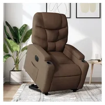 vidaXL Relaxsessel mit Aufstehhilfe Elektrisch Braun Stoff