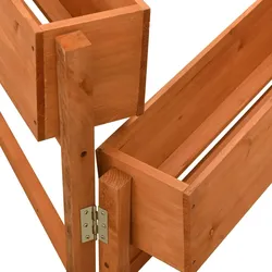 vidaXL Pflanzkübel Klappbar Orange 60x14x75 cm Massivholz Tanne