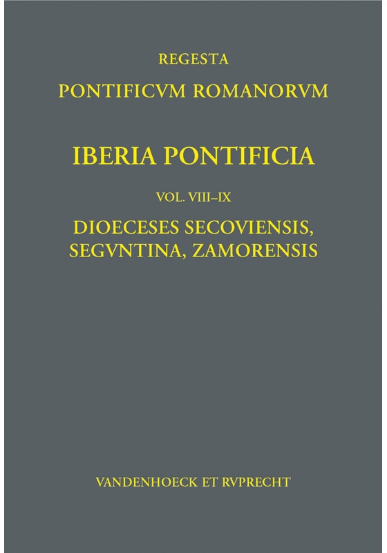 Iberia Pontificia. Vol. Viii-Ix - Daniel Berger, Frank Engel, Santiago Dominguez Sánchez, José Luis Martín Martín, Gebunden