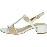 Marco Tozzi Damen Sandalen mit Absatz Elegant Vegan, Weiß (White Comb), 39 EU