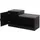 Hti-Living Schuhregal mit Sitzpolster Dana 100 x 39,5 x 55,2 cm Schwarz