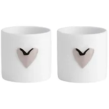räder Lichter Herz 2er Set, Silber