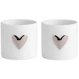 räder Lichter Herz 2er Set, Silber