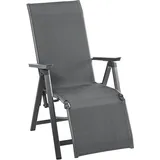 Dehner Relaxsessel Cleveland, ca. 107 x 76 x 60 cm, Aluminium, grau