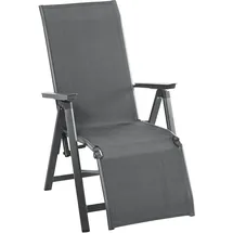 Dehner Relaxsessel Cleveland, ca. 107 x 76 x 60 cm, Aluminium, grau