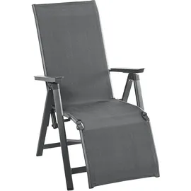 Dehner Relaxsessel Cleveland, ca. 107 x 76 x 60 cm, Aluminium, grau