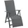 Dehner Relaxsessel Cleveland, ca. 107 x 76 x 60 cm, Aluminium, grau