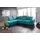 PLACES OF STYLE Ecksofa »Cornwall L-Form«, incl. Sitztiefenverstellung, mit Bettfunktion und Kopfteilverstellung blau