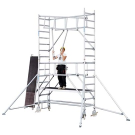 ZARGES Multitower S-PLUS 1T - Fahrgerüst Ausleger Arbeitshöhe 9.25 m 7.25 m + Plattform 0.60 m x 1.80 m