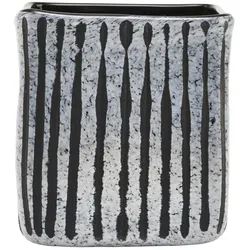 House Doctor Vase Surat, 14 x 14 x 12cm, schwarz