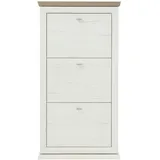 hom'in Hom`in Schuhkipper Grau, Weiß, Metall, 70x134.5x22.5 cm, Beimöbel erhältlich, Garderobe, Schuhaufbewahrung, Schuhkipper