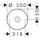 Hansgrohe AXOR Suite Aufsatzwaschtisch 30 x 30 cm (42000300)