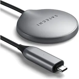 Satechi ST-UCQIMCM Drinnen, USB Kabelloses Aufladen 1,5 m, Grau Weiß
