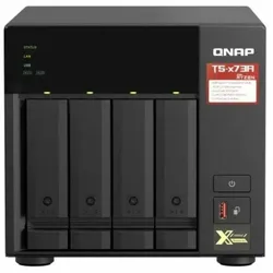 NAS-Netzwerk-Speicher Qnap TS-473A-8G Quad Core Schwarz