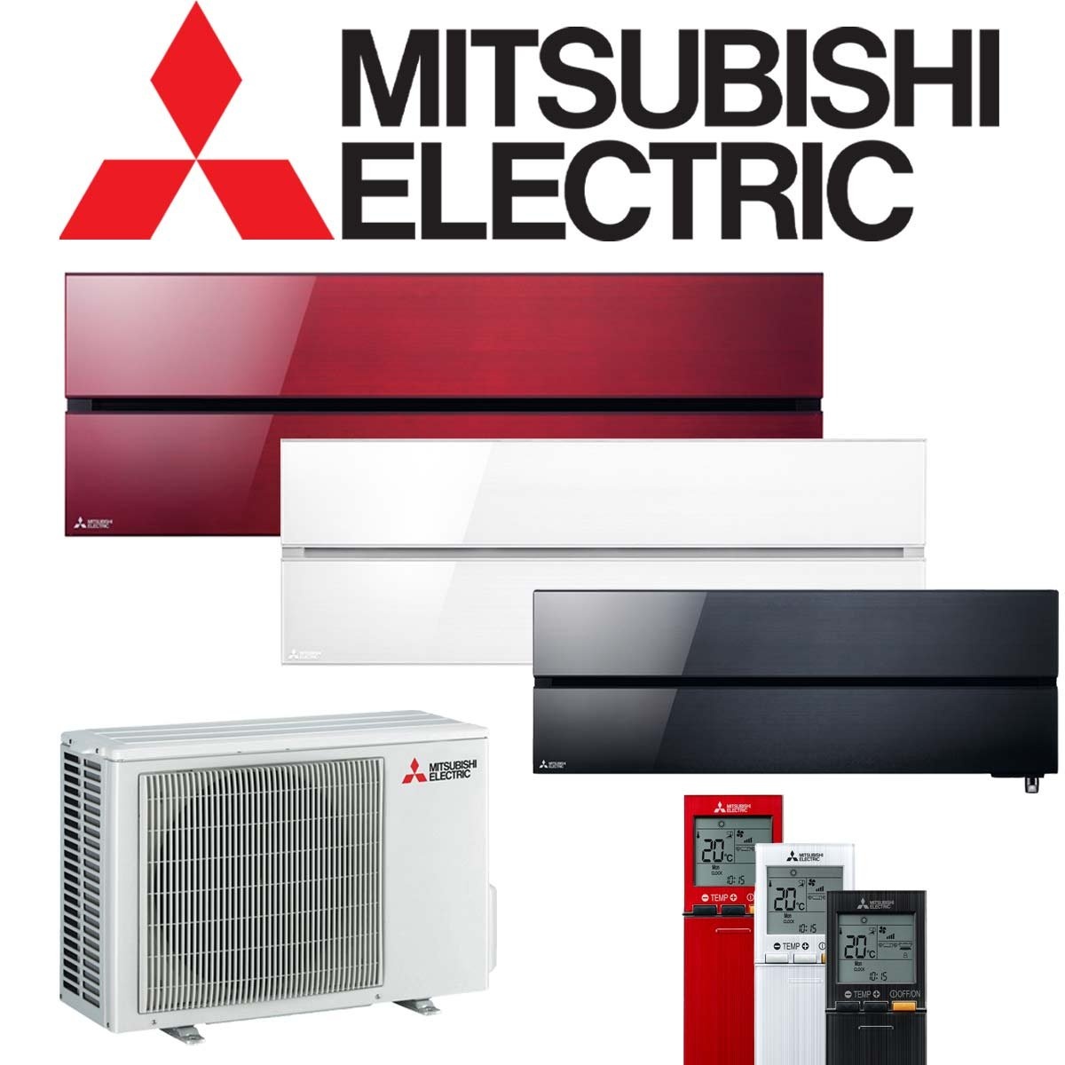 Mitsubishi Electric Diamond 3,5 kW Singlesplit Set | in 3 Farben | MSZ-LN35VG2 + MUZ-LN35VG2