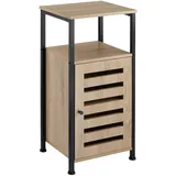 Tectake Beistellschrank 38,5 x 81 x 31,5 cm Braun