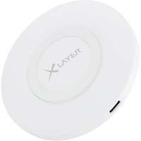 Xlayer Ladegerät Wireless Charging Pad Basic 10W Qi-zertifiziert White