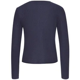 VIVANCE Strickjacke mit Haken-Verschluss Blau 36/38