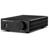 Upgrade AIYIMA A07 Premium TPA3255 Power Mini-Verstärker 4 Ohm 300Wx2 HiFi Class D Integrated Amp 2 Kanal Stereo Verstärker für Passiv-Lautsprecher Home Audio mit DC 32V Power Adapter