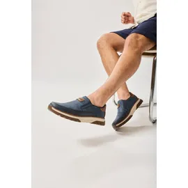 Rieker Slip-Ons Herren Blau/Cognac 42