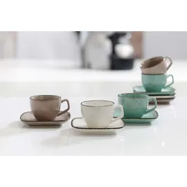Ritzenhoff & Breker Espressotasse mit Untertasse 0,08 l Beige 6 St.
