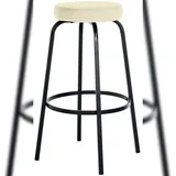 CLP Barhocker Kamari rund gepolstert 0 x 0 cm creme