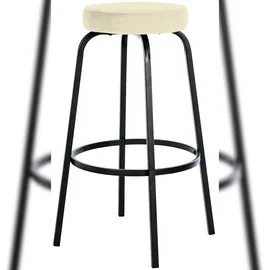 CLP Barhocker Kamari rund gepolstert 0 x 0 cm creme